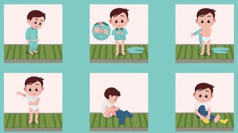 自闭症儿童生活自理 穿衣训练